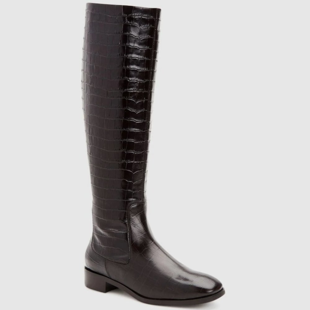Aquatalia Clara - Midnight Brown Knee High Boots